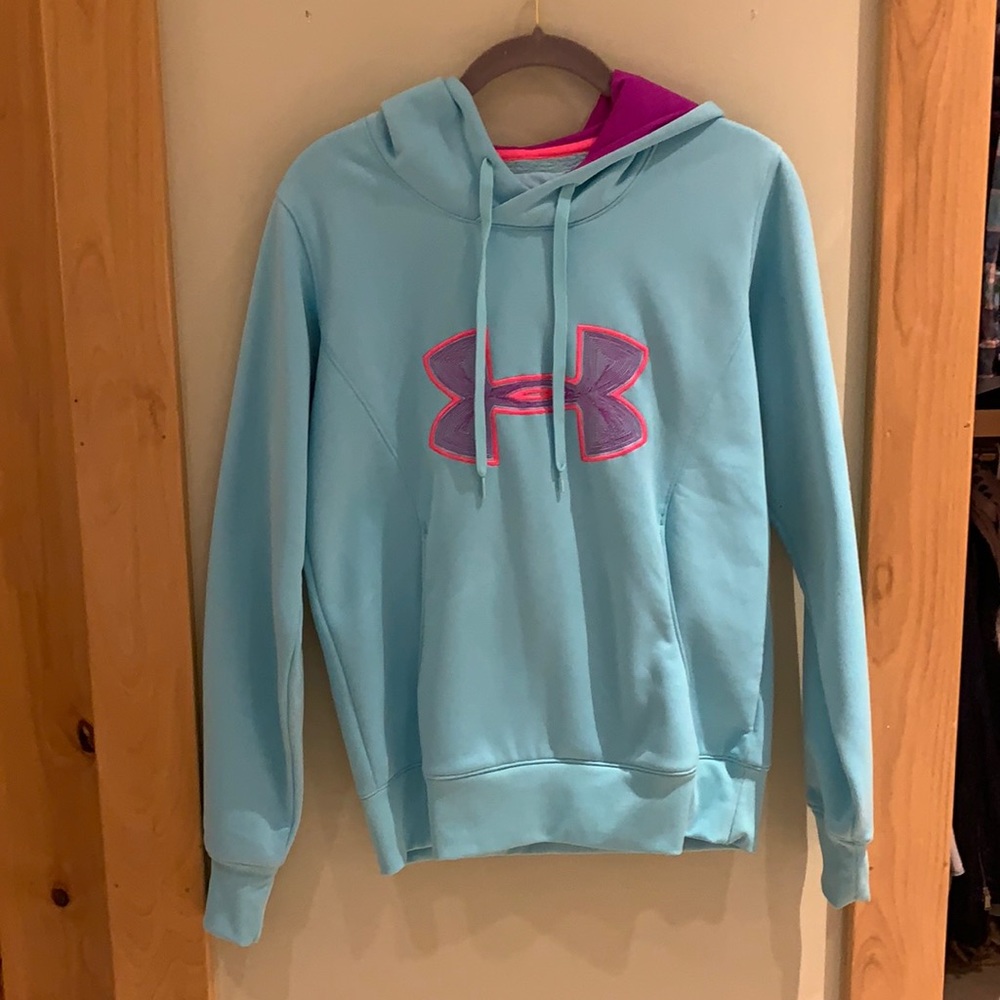 Under Armour women’s teal and purple hoodie. Size small